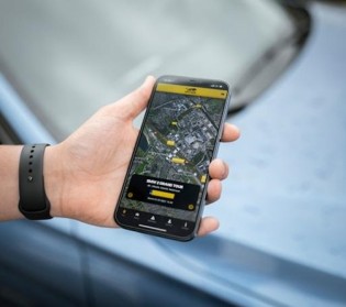 A car tracker can relay information easily to an app on a mobile phone.